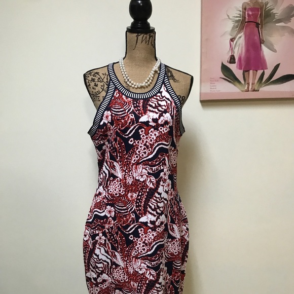 NWOT XL Rachel Roy graphic bodycon racerback dress - Picture 2 of 8